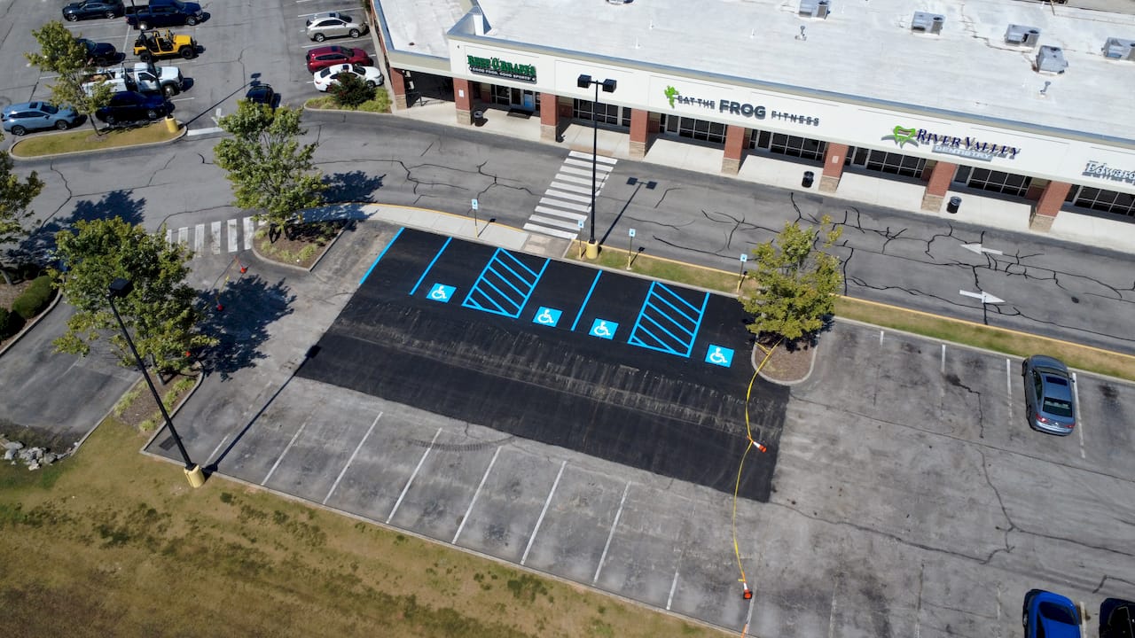 ADA parking lot requirements southeast striping compliance